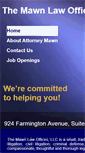 Mobile Screenshot of mawnlaw.com